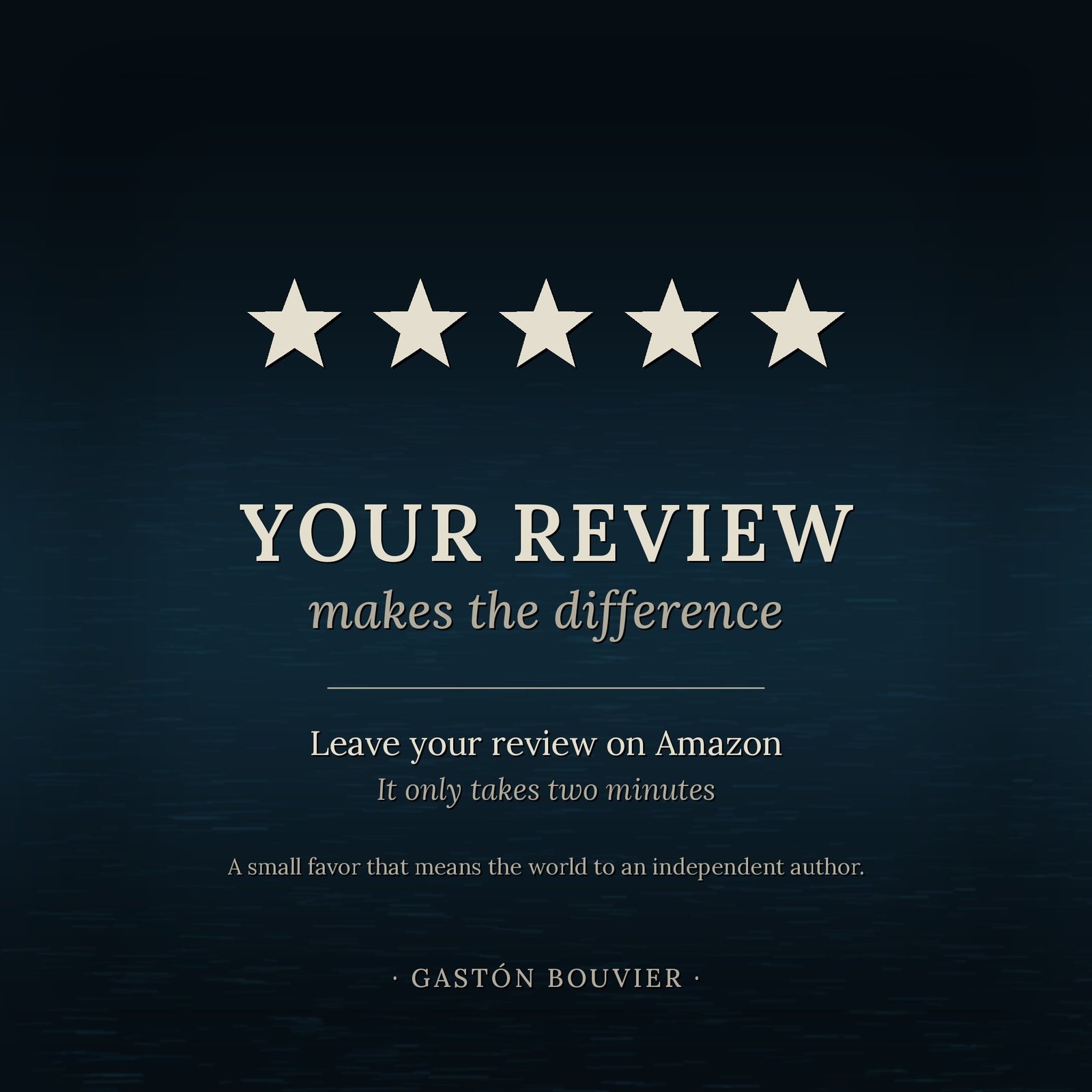 Leave your review on Amazon — Nothing stays drowned